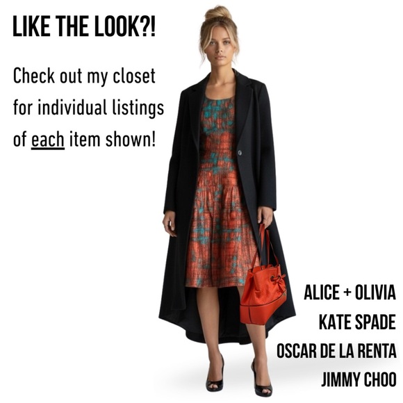 OSCAR DE LA RENTA new Pleated Dress NWOT - Picture 7 of 17